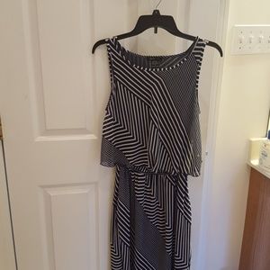 New Striped Flowing Dress